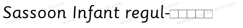 Sassoon Infant regul字体转换